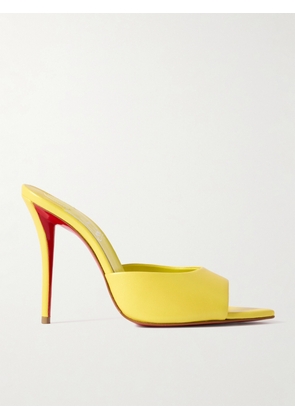 Christian Louboutin - Miss Z 100 Leather Mules - Yellow - IT36,IT36.5,IT37,IT37.5,IT38,IT38.5,IT39,IT39.5,IT40,IT40.5,IT41,IT41.5,IT42