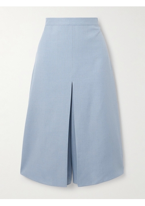 Valentino Garavani - Layered Canvas Wide-leg Pants - Blue - IT36,IT38,IT40,IT42,IT44,IT46,IT48
