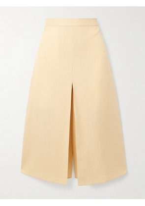 Valentino Garavani - Layered Canvas Wide-leg Pants - Cream - IT36,IT38,IT40,IT42,IT44,IT46,IT48