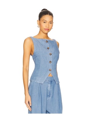 Lovers and Friends Agathe Vest Top in Blue. Size M. Also in L, S, XL, XS, XXS.