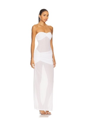 NBD Lia Maxi Dress in White. Size L. Also in M, S, XL, XS, XXS.