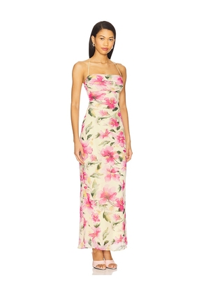 MORE TO COME Gabriela Maxi Dress in Yellow. Size L. Also in M, S, XL, XS, XXS.