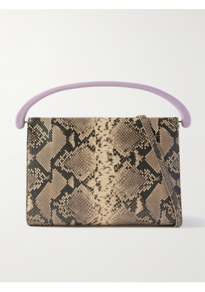 Dries Van Noten - Snake-effect Leather Tote - Animal print - One size
