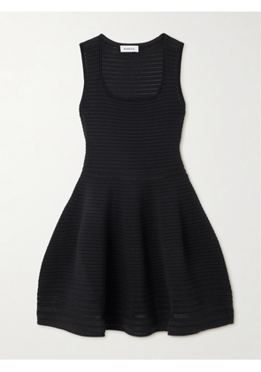 SIMKHAI - Lottie Ribbed Stretch-knit Mini Dress - Black - x small,small,medium,large,x large