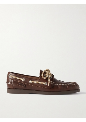 Loeffler Randall - Franco Leather Boat Shoes - Brown - US5,US5.5,US6,US6.5,US7,US7.5,US8,US8.5,US9,US9.5,US10,US10.5,US11