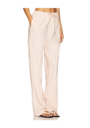 Rag & Bone Logan Linen Beach Pant in Blush. Size M. Also in L, S, XS.