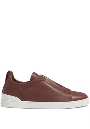 Zegna Triple Stitch Secondskin sneakers - Brown