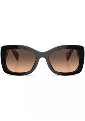 Prada Eyewear logo-lettering square sunglasses - Purple
