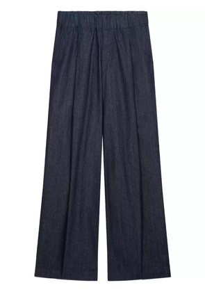 DRIES VAN NOTEN wide pleated jeans - Blue