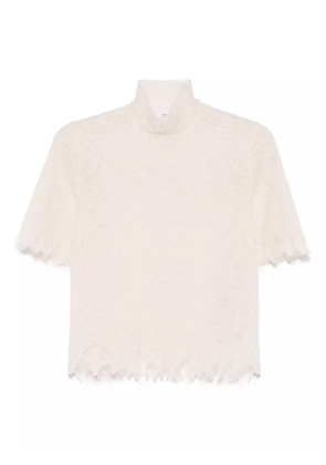 Alexander McQueen lace blouse - Neutrals