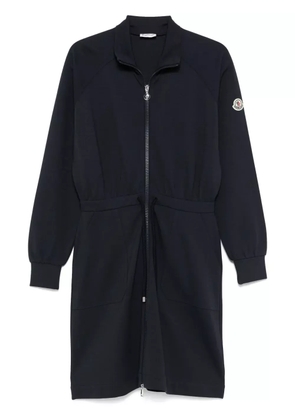 Moncler zip-up mini dress - Blue