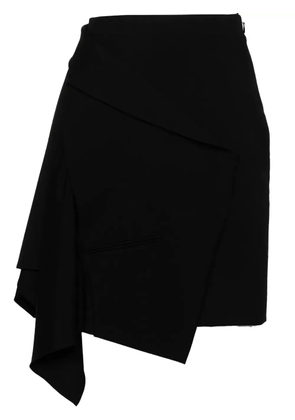 Alexander McQueen asymmetric mini skirt - Black