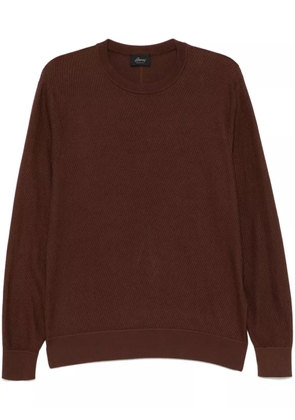 Brioni crew-neck jumper - Brown
