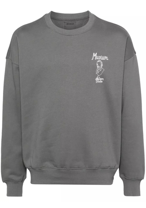 Musium Div. embroidered sweater - Grey