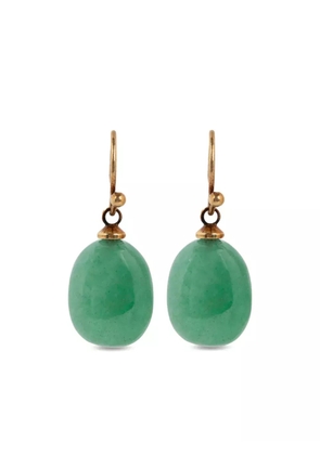 DRIES VAN NOTEN beaded earrings - Green