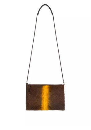 DRIES VAN NOTEN suede shoulder bag - Brown