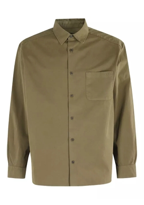 A.P.C. embroidered-logo button-down shirt - Green