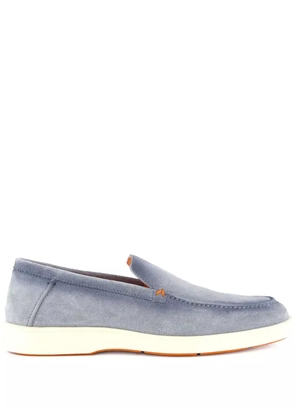 Santoni suede loafers - Blue