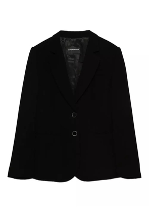 Emporio Armani notched-lapel blazer - Black