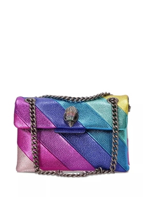 Kurt Geiger London striped chain-strap cross body bag - Blue