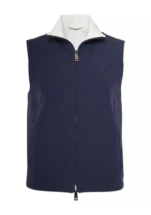 Kiton reversible zip-front gilet - Blue