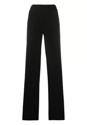 Emporio Armani high-waisted wide leg trousers - Black