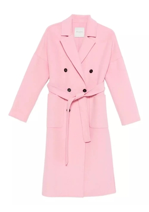 ERMANNO FIRENZE belted double breasted coat - Pink