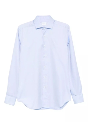 Xacus long-sleeved cotton shirt - Blue