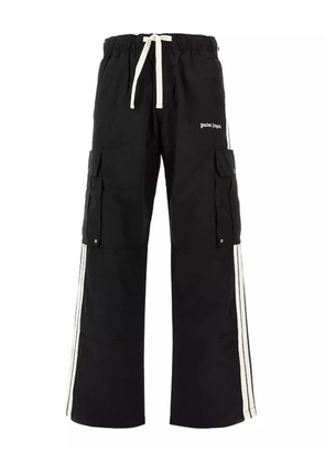 Palm Angels side-stripe cargo track pants - Black