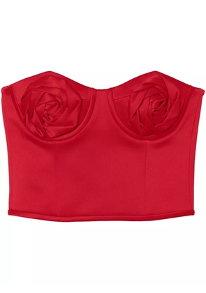 Marc Jacobs The Duchess Satin Rose corset - Red