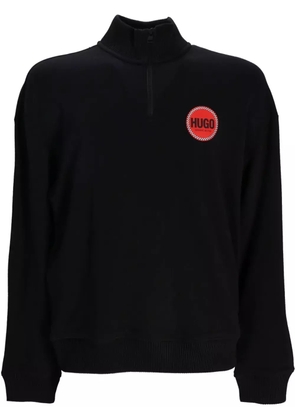 HUGO logo-print sweatshirt - Black