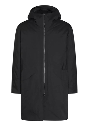 Veilance hooded zip-up parka - Black