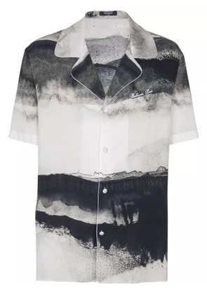 Balmain Moon-print shirt - White