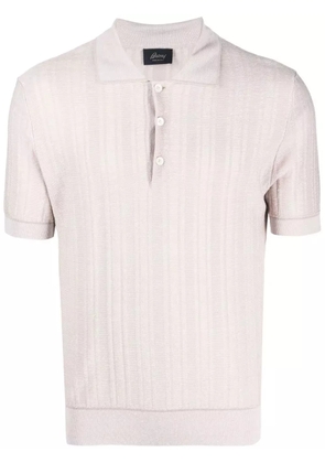 Brioni knitted polo shirt - Neutrals