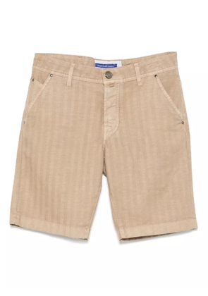 Jacob Cohën herringbone shorts - Neutrals