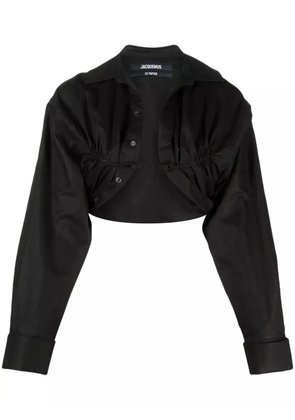 Jacquemus Le Papier bolero shirt - Black