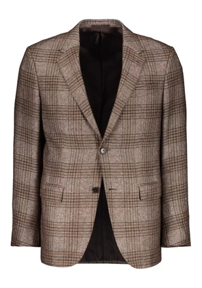 Zegna checked blazer - Brown