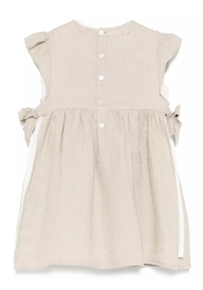 Il Gufo linen sleeveless dress - Neutrals