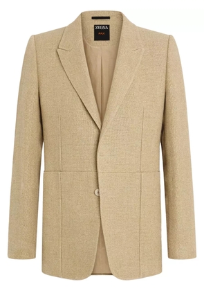 Zegna mélange linen blazer - Neutrals