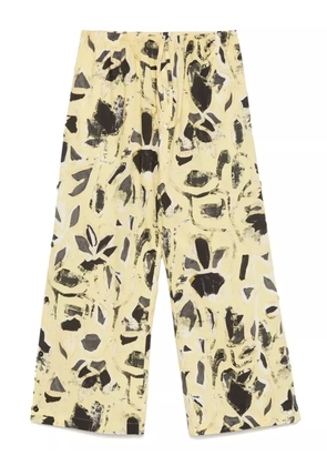FEDERICO CINA graphic-print trousers - Yellow