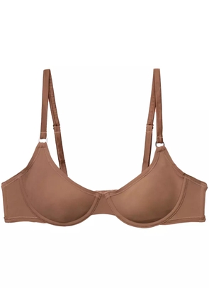 Fleur Du Mal Le Stretch micro demi bra - Brown