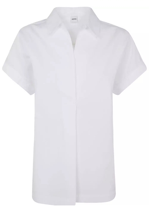 ASPESI short-sleeve cotton blouse - White