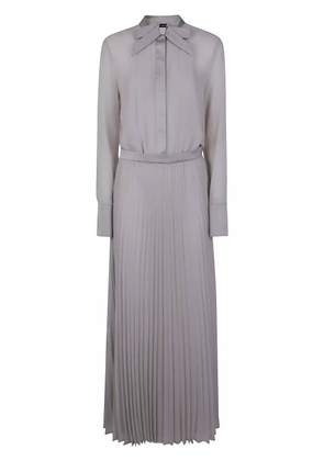 Emporio Armani bow-detail maxi dress - Grey