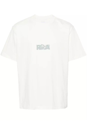 ROA logo-print cotton T-shirt - White