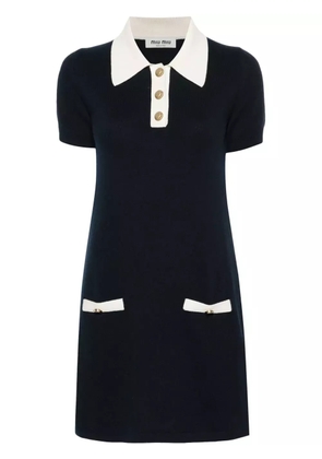 ワンピース MIU MIU Black Knit Dress MF4544 10ON F0002 Black Long Ribbed Knit Jersey Dress | Miu Miu