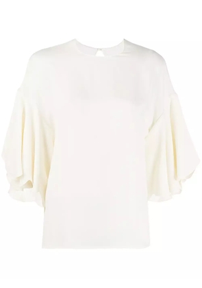 Valentino Garavani tulip sleeve blouse - White