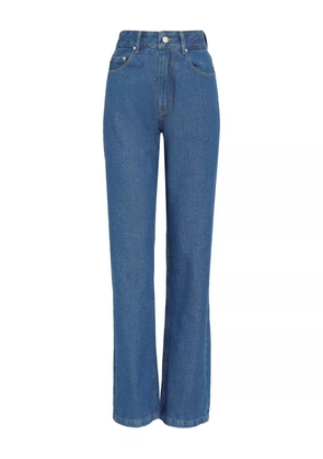 Amapô logo-patch jeans - Blue