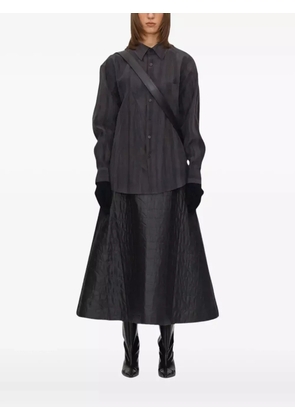 UMBER POSTPAST striped-effect print shirt - Purple