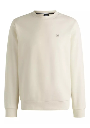 BOSS logo-patch sweatshirt - White