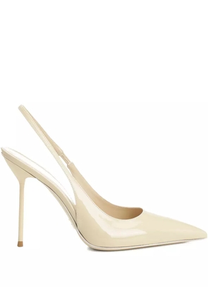 Paris Texas 105mm Lidia slingback pointed-toe pumps - Neutrals